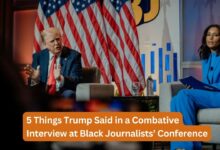 5 Things Trump Said in a Combative Interview at Black Journalists’ Conference